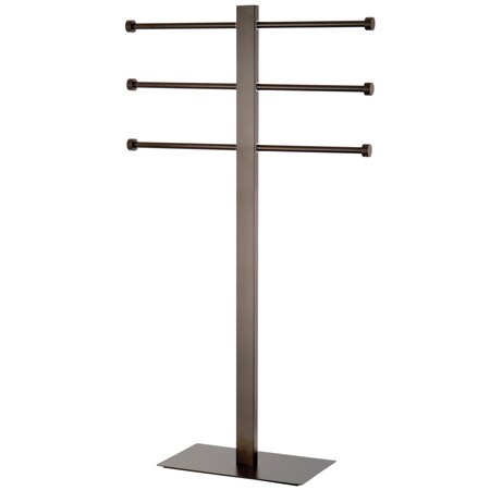 Kingston Brass Freestanding Stainless Steel Towel Holder, Oil Rubbed Bronze CCS6025